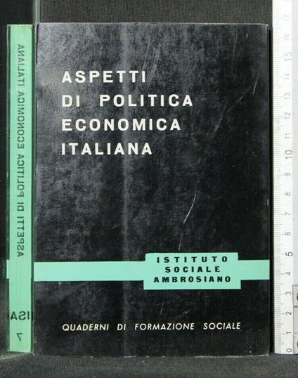 Aspetti di Politica Economica Italiana - copertina