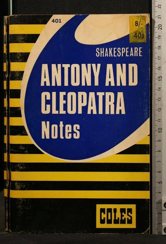 Shakespeare Antony And Cleopatra Notes - copertina