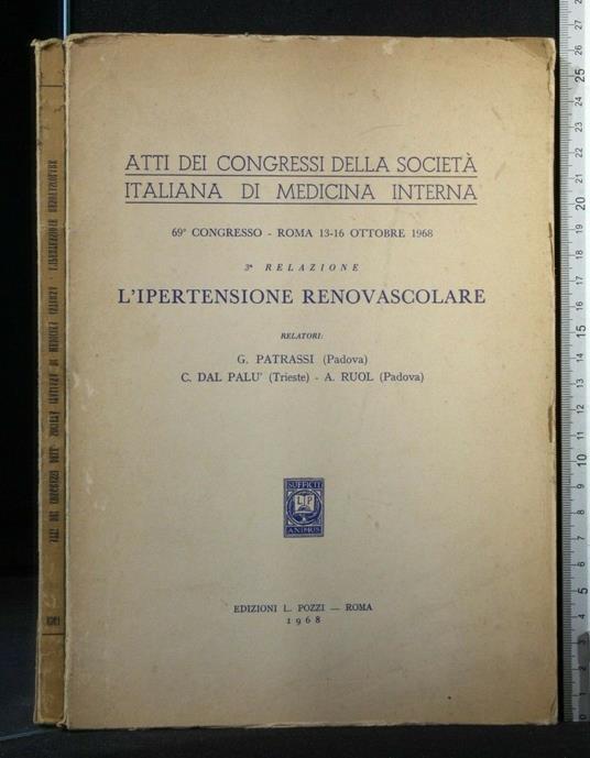 Atti Dei Congressi Della Società Italiana. L'Ipertensione - copertina