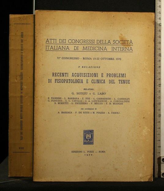 Atti Dei Congressi Della Società Italiana di Medicina Interna - copertina