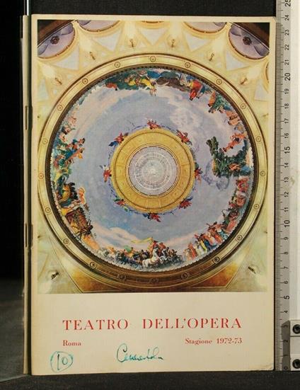 Teatro Dell'Opera Cenerentola Roma Stagione 1972-73 - copertina