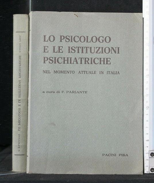 Lo Psicologo e Le Istituzioni Psichiatriche - copertina