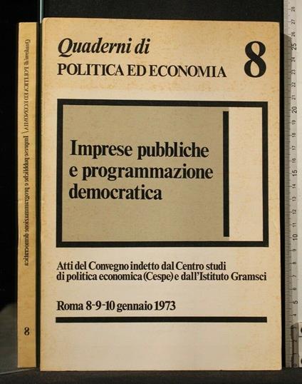 Quaderni di Politica Ed Economia 8 Imprese Pubbliche E - copertina