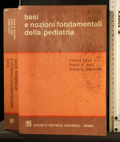 Basi e Nozioni Fondamentali Della Pediatria - copertina