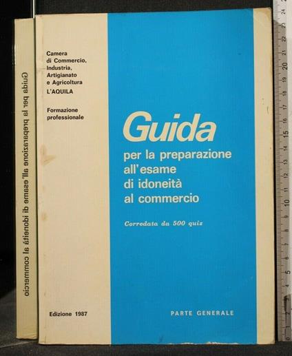Guida per La Preparazione All'Esame di Idoneità Al Commercio - copertina