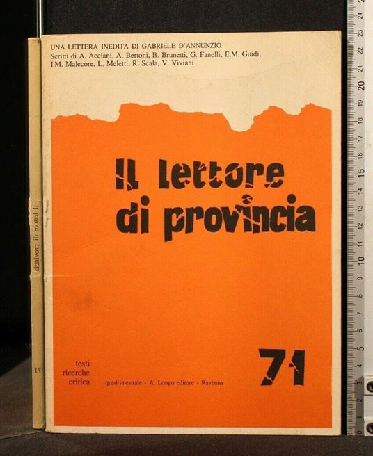 Il Lettore di Provincia 71 - copertina