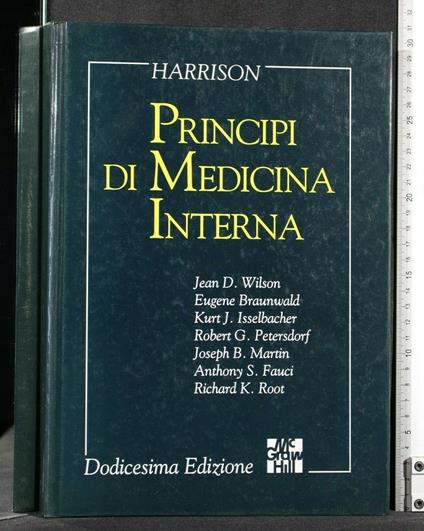 Principi di Medicina Interna Harrison Dodicesima Edizione - copertina