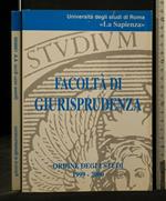 Facoltà di Giurisprudenza Ordine Degli Studi 1999-2000