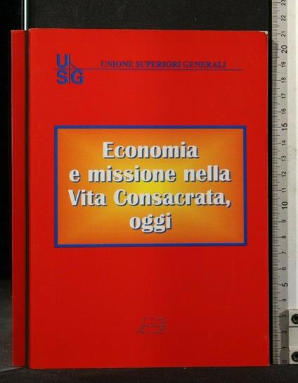 Economia e Missione Nella Vita Consacrata, Oggi - copertina