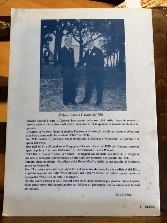 Renato Niccoli - On. Romolo Palenzona Una Vita Di Lotte E D'Amore 5515 Autograf - Renato Nicolini - copertina