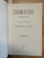 L' Assedio Di Pavia Dell'Anno 1524 Romanzo Storico Di Ponzio Luigi 1989