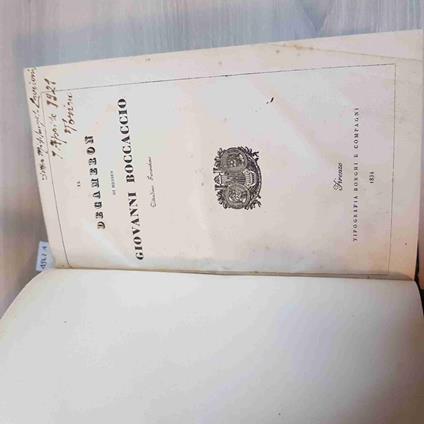 Il Decameron - Giovanni Boccaccio - copertina