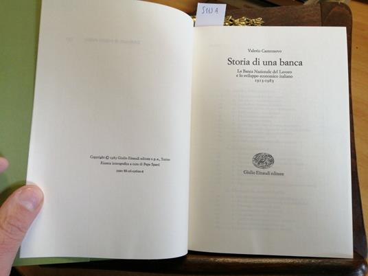 Storia Di Una Banca Bnl - Valerio Castronovo 1983 Einaudi + Cofanetto - Valerio Castronovo - copertina