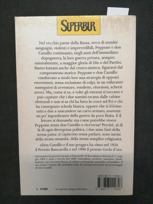 Guareschi Mondo Piccolo Don Camillo E Il Suo Gregge 1995 Superbur Rizzoli(3 - Giovanni Guareschi - copertina