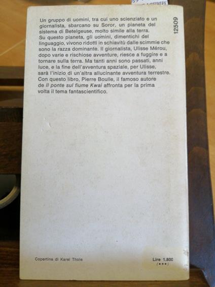 Pierre Boulle - Il Pianeta Delle Scimmie - 1978 - Oscar Mondadori - - Pierre Boulle - copertina