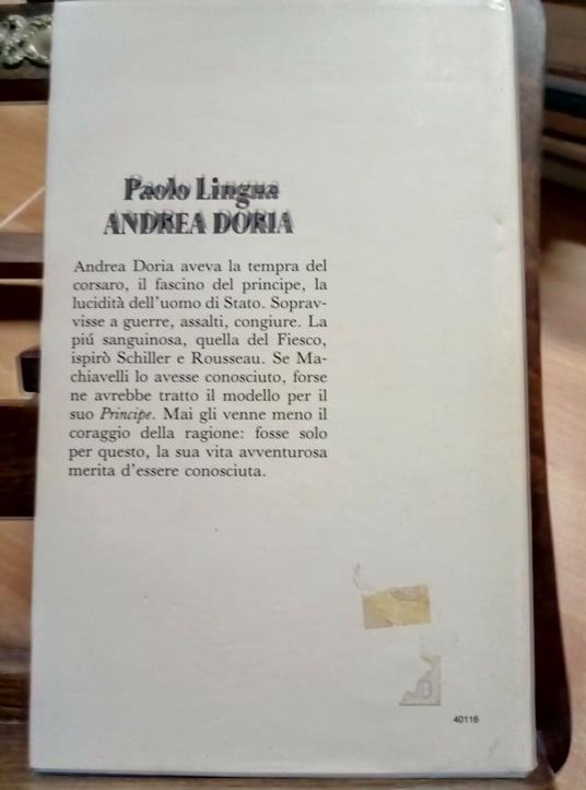 Andrea Doria - Paolo Lingua - Editoriale Nuova 1984 Biografia Illustrata - Paolo Lingua - copertina