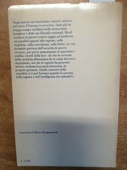 Robert Musil - Discorso Sulla Stupidità - Shakespeare & Company - 1980 - - Robert Musil - copertina