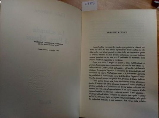 Giulio Andreotti - La Sciarada Di Papa Mastai - 1967 Rizzoli 1 Edizione - Giulio Andreotti - copertina