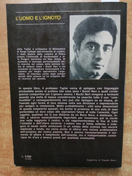 I Buchi Neri La Fine Dell'Universo? - John Taylor 1975 Armenia Astronomia - John Taylor - copertina
