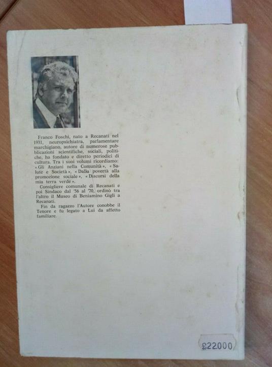 Omaggio A Beniamino Gigli Primavera Del Tenore - Franco Foschi 1982 Bulzoni - Franco Foschi - copertina