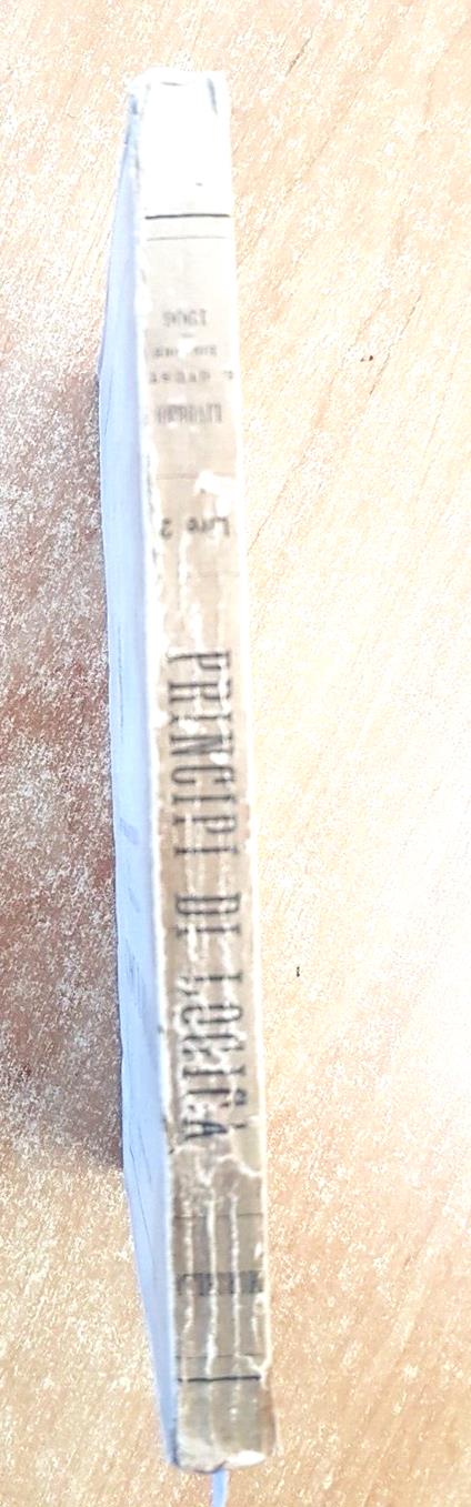 Principi Di Logica - Emilio Morselli - 1906 - Raffaello Giusti - - Emilio Morselli - copertina