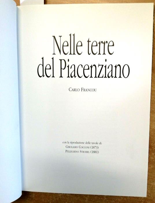 Carlo Francou - Nelle Terre Del Piacenziano 1994 Piacenza Piacentino - Carlo Francou - copertina