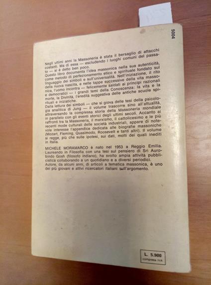 La Massoneria Ieri E Oggi - Michele Moramarco 1977 De Vecchi - Michele Moramarco - copertina