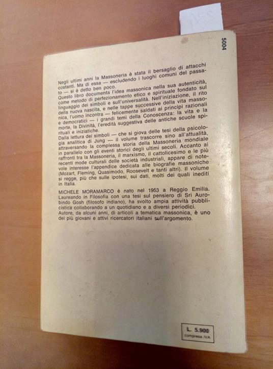 La Massoneria Ieri E Oggi - Michele Moramarco 1977 De Vecchi - Michele Moramarco - copertina