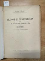 Lezioni Di Mineralogia Con Elementi Di Petrografia - Carobbi 1949 Sansoni