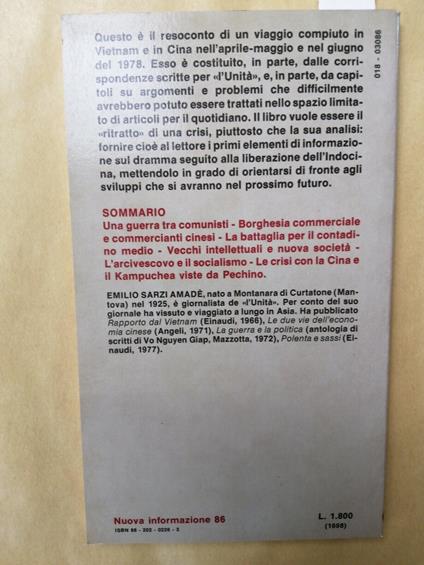 Emilio Sarzi Amad - Vietnam Il Dopo Guerra Difficile 1978 Mazzotta 1Ed.(6 - Emilio Sarzi Amadé - copertina