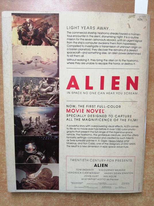 Alien Movie Novel Autografato Da Dan òBannon! - 1Ed. - 1979 - Futura - - copertina