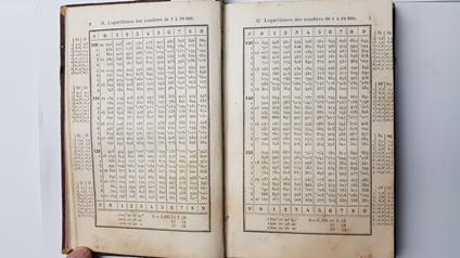 Tables De Logarithmes A Cinq Decimales 1874 Lalande Hachette - copertina