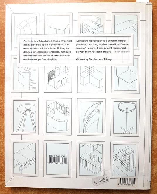 Curiosity 30 Designs For Products And Interiors - 2002 Frame Birkhauser - copertina