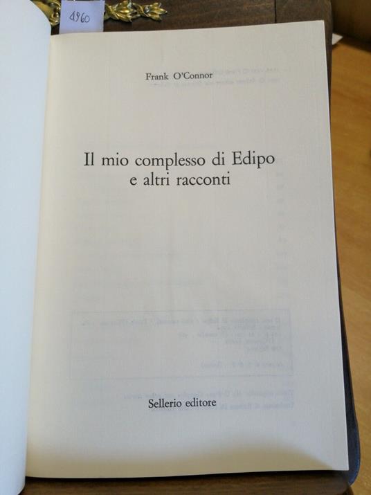Il Mio Complesso Di Edipo E Altri Racconti 1992 Frank òConnor - copertina
