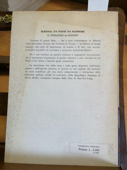 Giovanni Duployez De Sonnet - Albania: Un Paese Da Scoprire - Autografato(3 - copertina