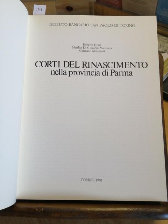 Corti Del Rinascimento Nella Provincia Di Parma 1981 San Paolo Storia Arte( - copertina