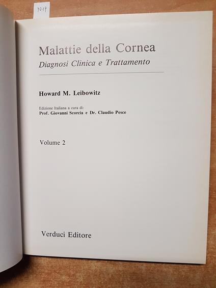 Malattie Della Cornea - copertina