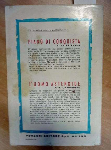 Supplemento A Cosmo N 46 Atomi In Azione/Pianeta Verde 1962 Ponzoni - copertina
