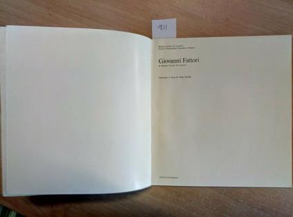 Giovanni Fattori - Vera Durbè 1973 Museo Civico Livorno - Catalogo - copertina