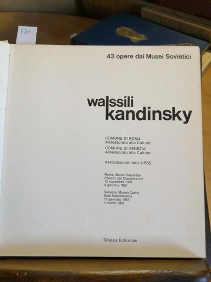 43 Opere Dai Musei Sovietici - Wassili Kandinsky 1980 Silvana Editoriale - copertina