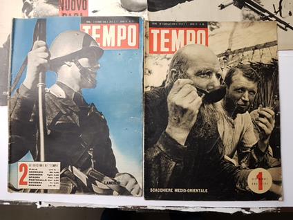 Lotto 6 Riviste Tempo Anni '40 Fascismo Medio Oriente Giovanni Xxiii - copertina