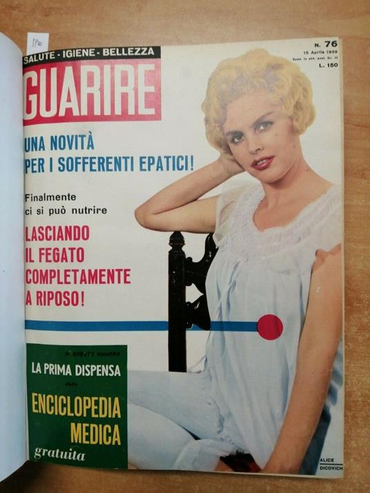 Guarire Mensile Di Salute Bellezza Igiene 20 Fascicoli Rilegati Medicina - copertina