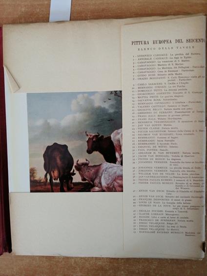 Pittura Europea Del Seicento 53 Tavole A Colori Calendario Artistico 1959 - copertina