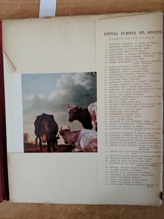 Pittura Europea Del Seicento 53 Tavole A Colori Calendario Artistico 1959 - copertina