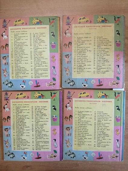 4 Libri Principato 1959/60 Volpino Aladino Porcellino La Freccia Spezzata - copertina