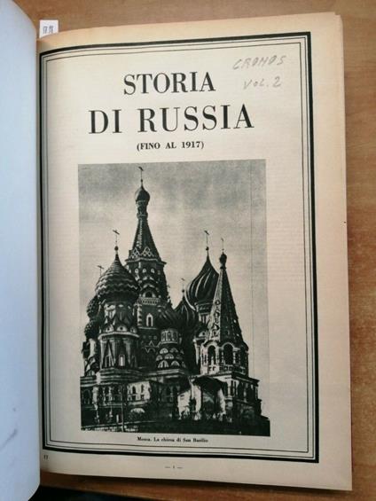 Cronos Enciclopedia Storica - Volumi 1+2 Rilegati - Vitagliano - copertina