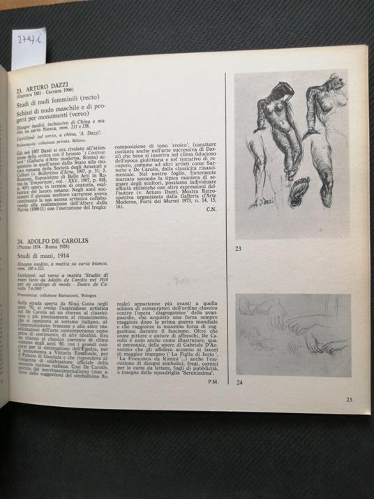 Dall'8 Al 9: Disegni, Acqueforti, Puntesecche, Litografie, Bronzetti 1975 - copertina