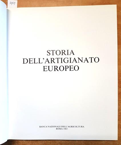 Storia Dell'Artigianato Europeo - 1983 - Bnl - Con Cofanetto - Illustrato - copertina