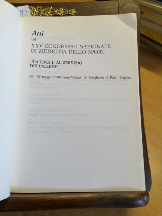 Atti Del Xxv Congresso Nazionale Di Medicina Dello Sport 1988 Fmsi - copertina