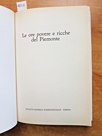 Le Ore Povere E Ricche Del Piemonte - 1988 Sei - Fatti Storici Giorno Per Giorno - copertina